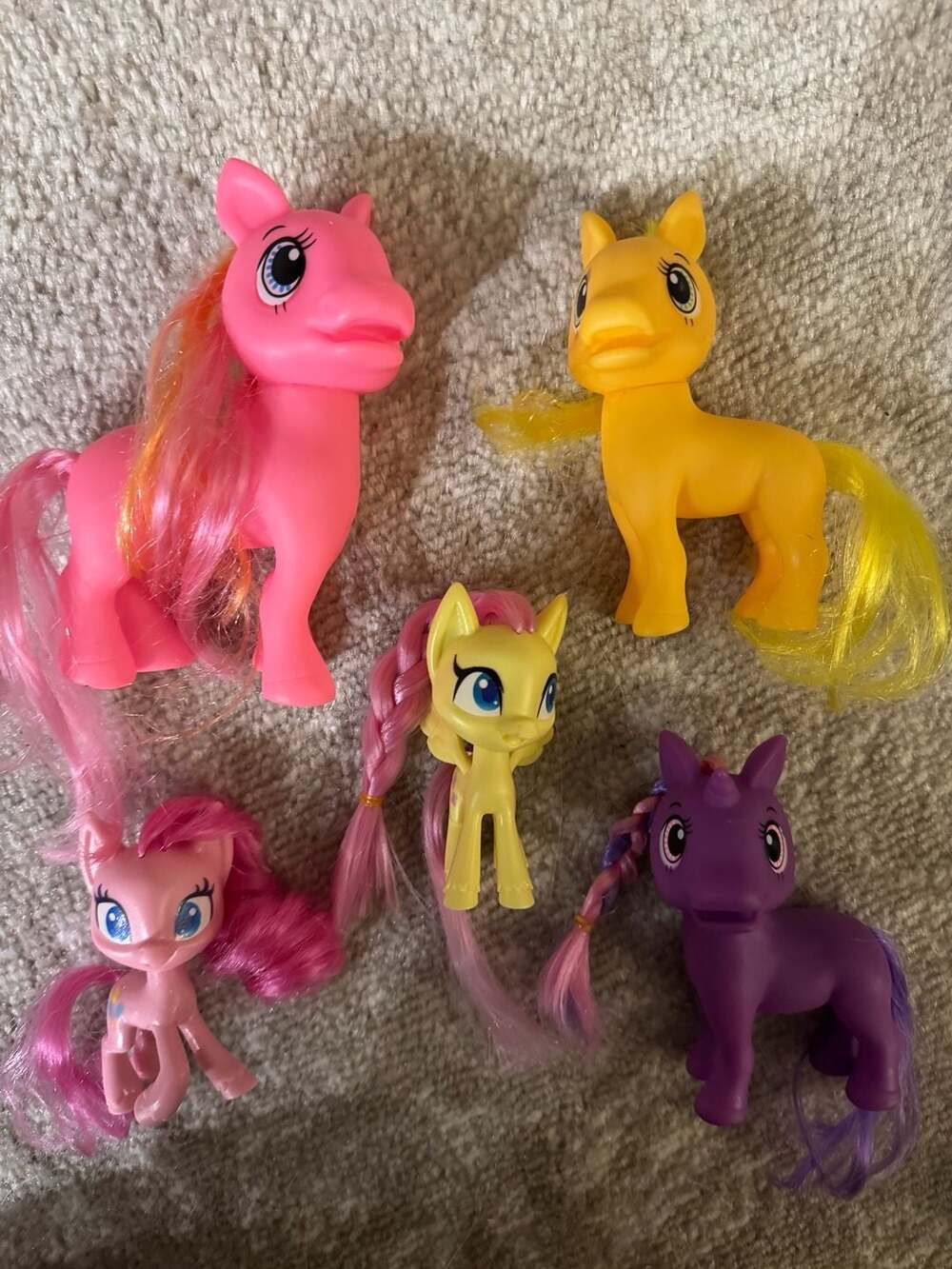 My Little Pony Mix Lot - G4 Fluttershy, Pinkie Pie, and Retro-Style Fakie Ponies